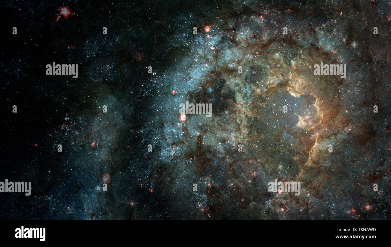 Schönen Nebel und hellen Sternen im Weltraum, glühende geheimnisvolle Universum. Elemente dieses Bild von der NASA eingerichtet Stockfoto