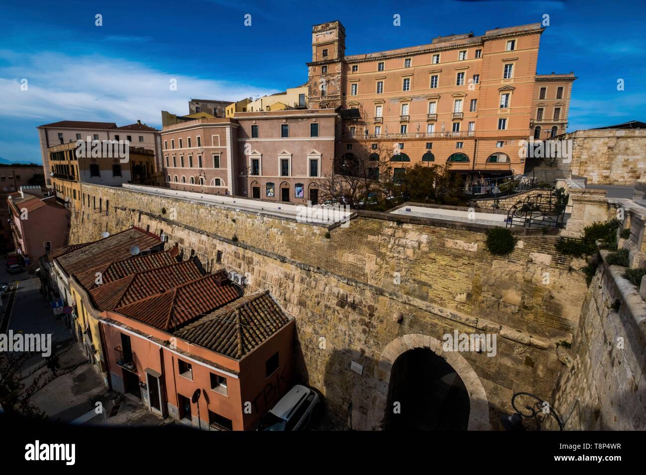 Italien, Sardinien, Cagliari, hohe Stadt, das Castello Stockfoto