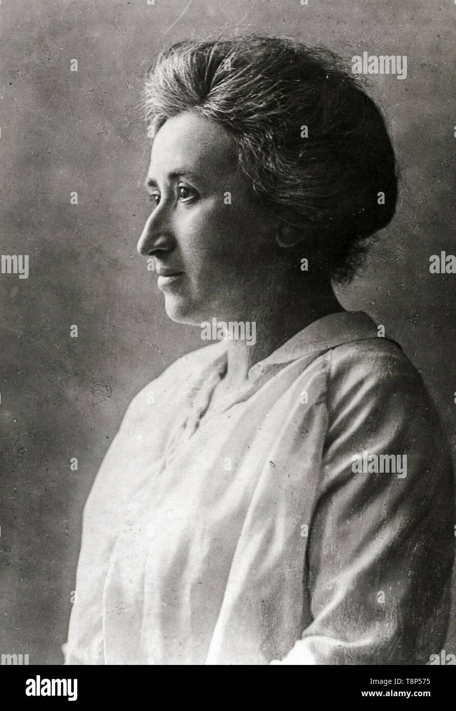 Rosa Luxemburg, Profil, Porträt Fotografie, C. 1910 Stockfoto