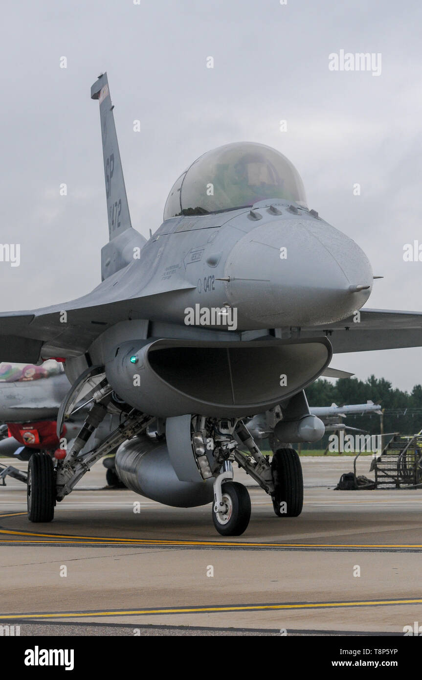 F-16 DM 91-0472 480th TFS RAF Lakenheath Stockfoto