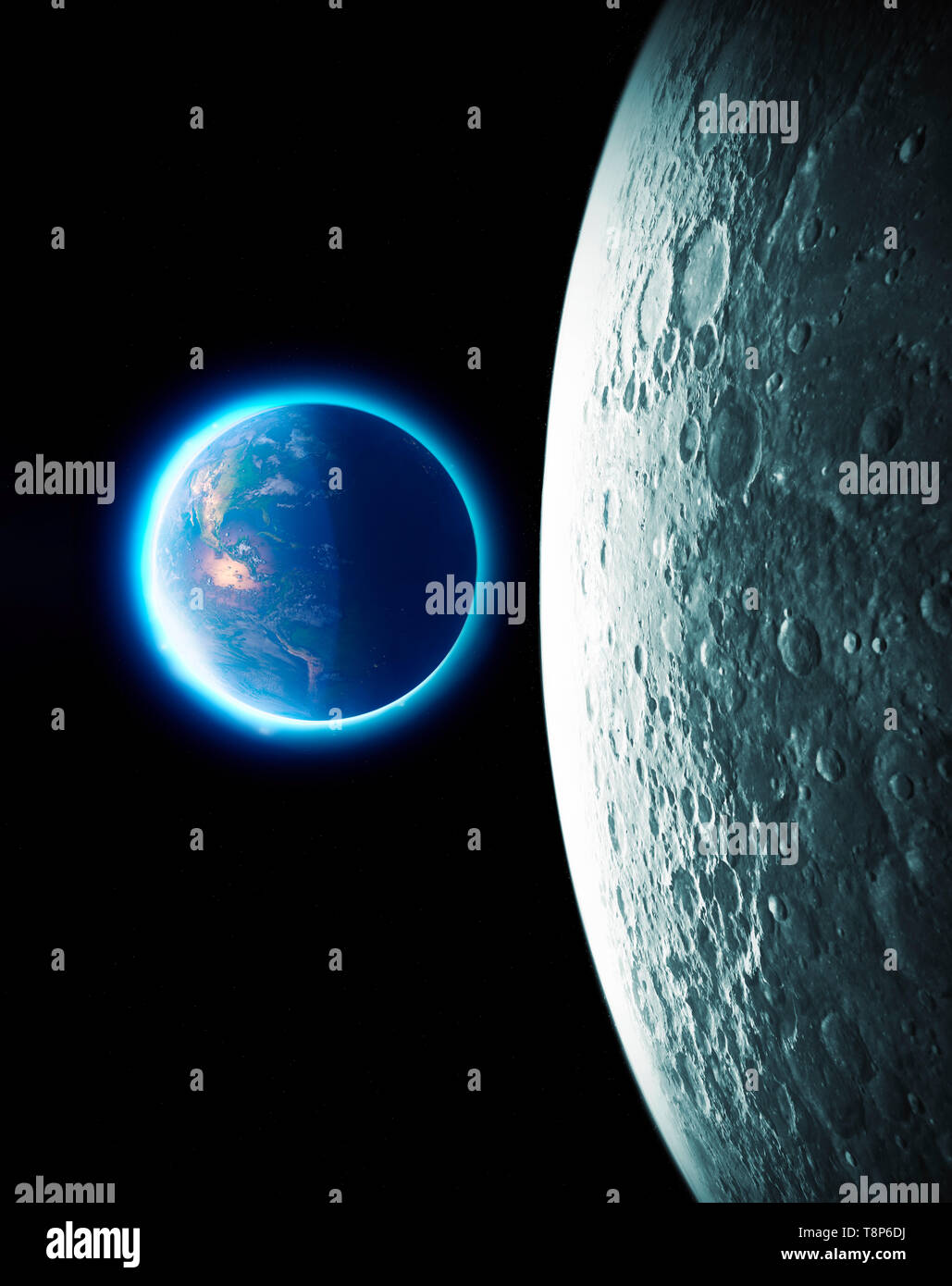 Erde vom mond aus gesehen Fotos