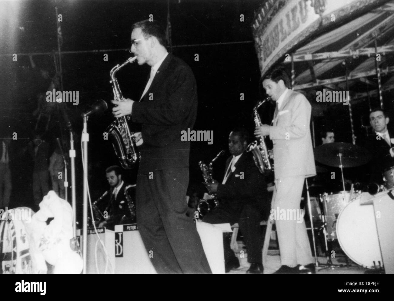 John dankworth Big Band, mit Peter König, Beaulieu Jazz Festival, Hampshire, 1960. Schöpfer: Brian Foskett. Stockfoto