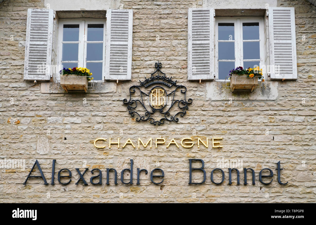 Alexandre Bonnet Weingut in der Champagne, Frankreich. Stockfoto