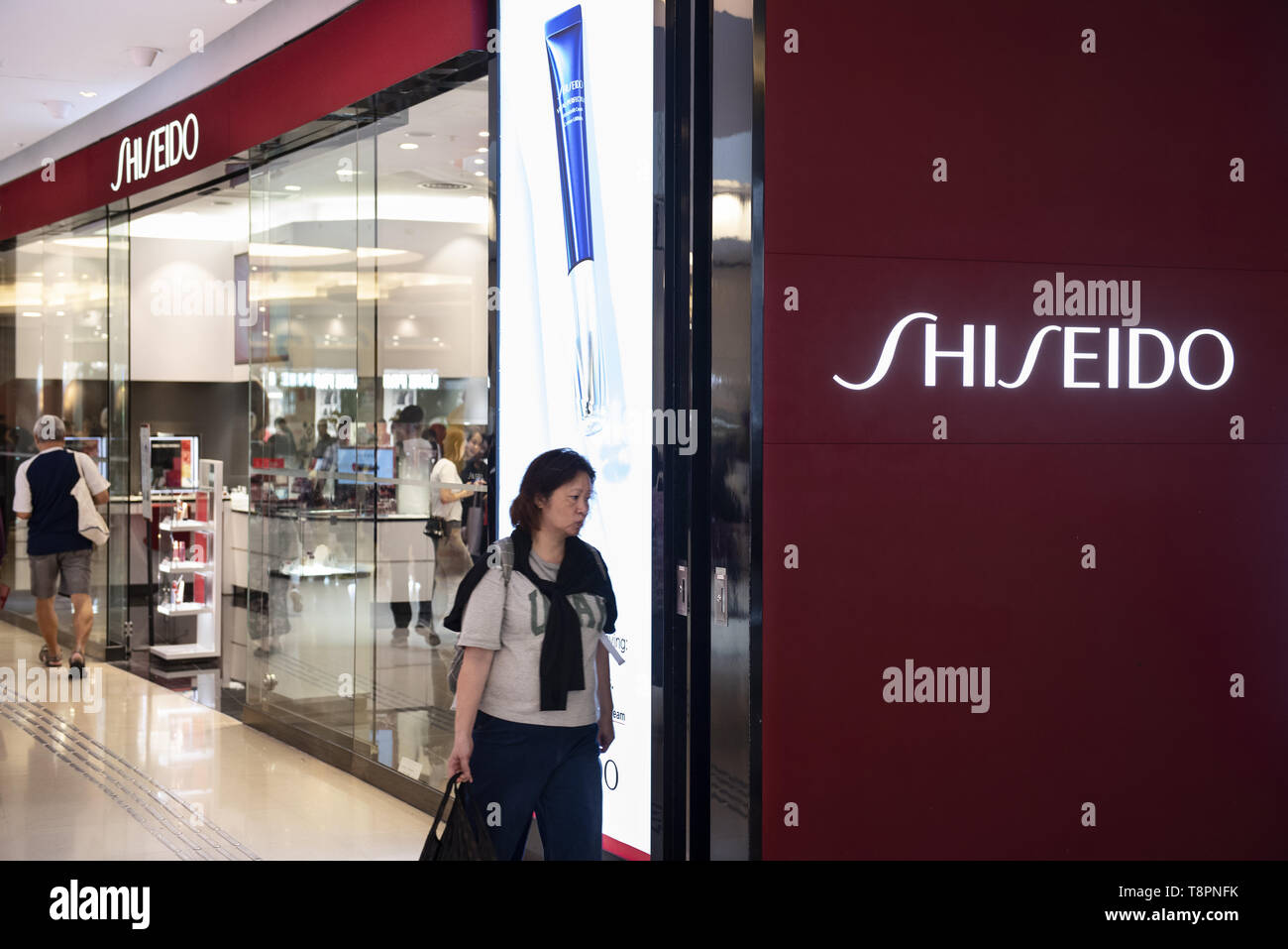 Hongkong, China. 9. Mai, 2019. Japanische multinationale Personal Care und Skin Care Company Shiseido Store in Hongkong Einkaufszentrum gesehen. Credit: Budrul Chukrut/SOPA Images/ZUMA Draht/Alamy leben Nachrichten Stockfoto