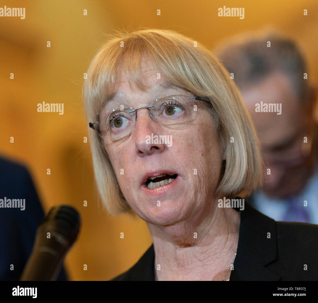 United States Senator Patty Murray (Demokrat von Washington) spricht mit den Mitteln der Capitol Hill in Washington, DC, 14. Mai 2019. Quelle: Chris Kleponis/CNP/MediaPunch Stockfoto