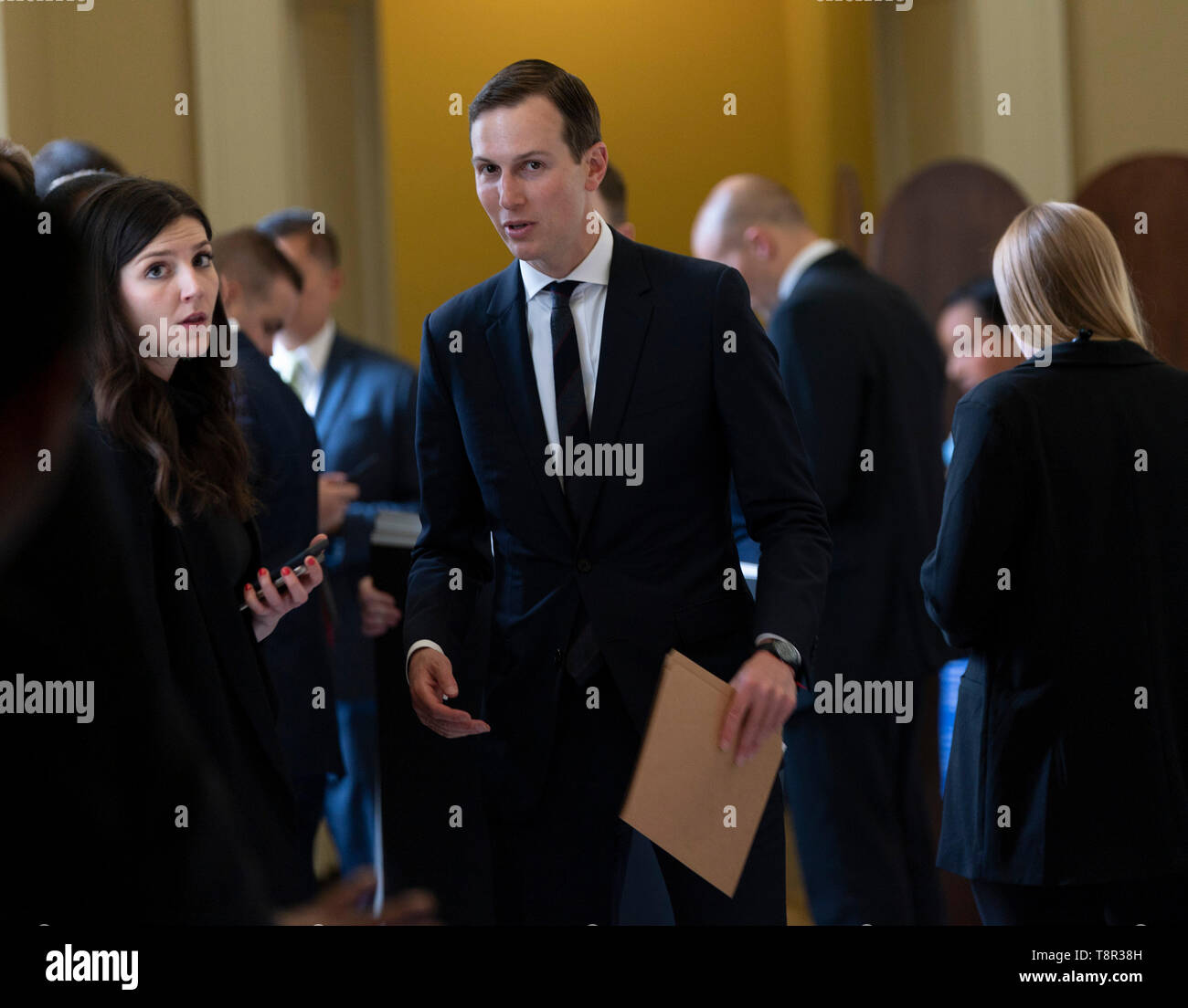 Senior Advisor Jared Kushner fährt von einer Sitzung auf dem Capitol Hill in Washington, DC, 14. Mai 2019. Quelle: Chris Kleponis/CNP/MediaPunch Stockfoto