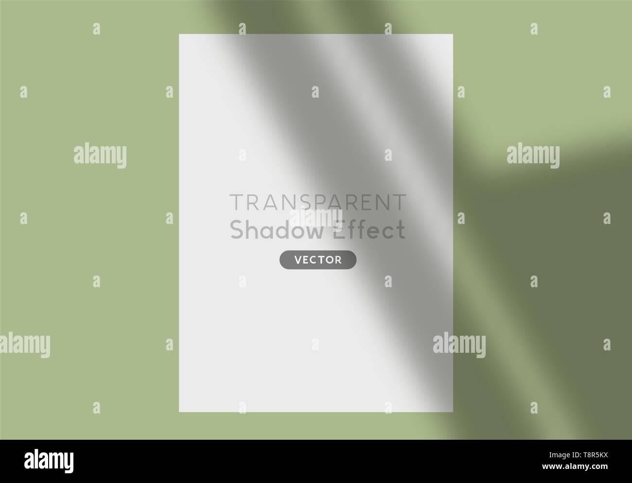 Einen realistischen Hintergrund Schatten silhouette Effekt für Design. Vector Illustration. Stock Vektor