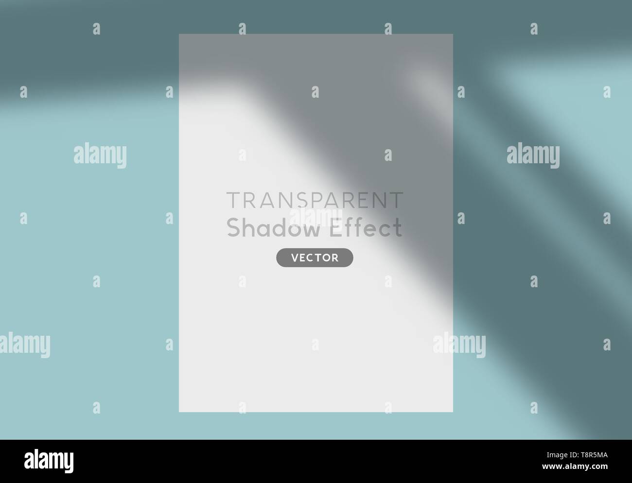 Ein transparenter Schatten silhouette overlay Wirkung. Vector Illustration. Stock Vektor