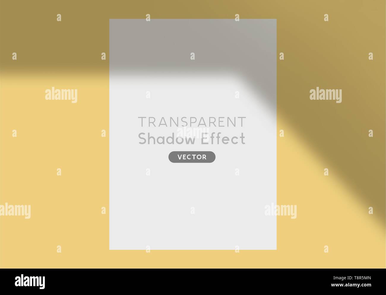 Eine realistische Vektor Schatten silhouette Overlay für Design. Stock Vektor