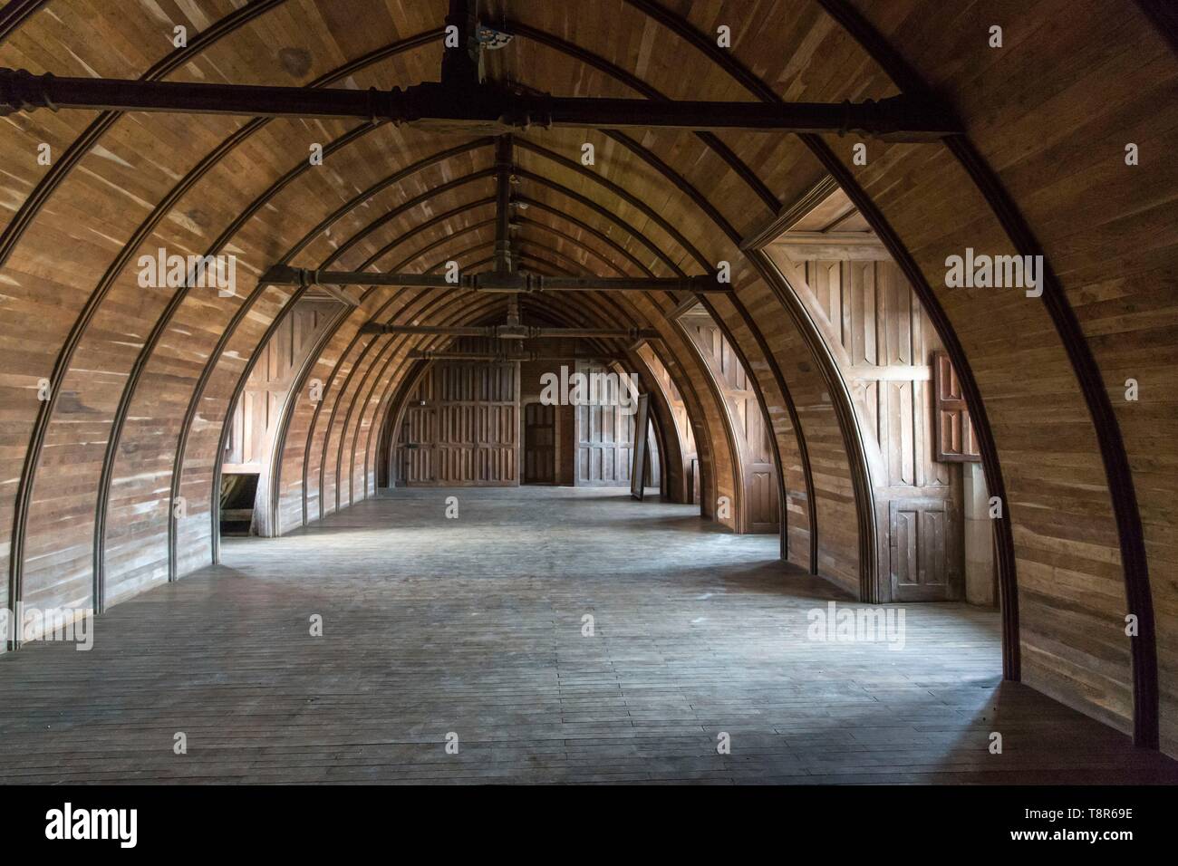 Frankreich, Indre et Loire, Loire Tal als Weltkulturerbe der UNESCO, Amboise, Schloss Amboise, Dachboden Stockfoto