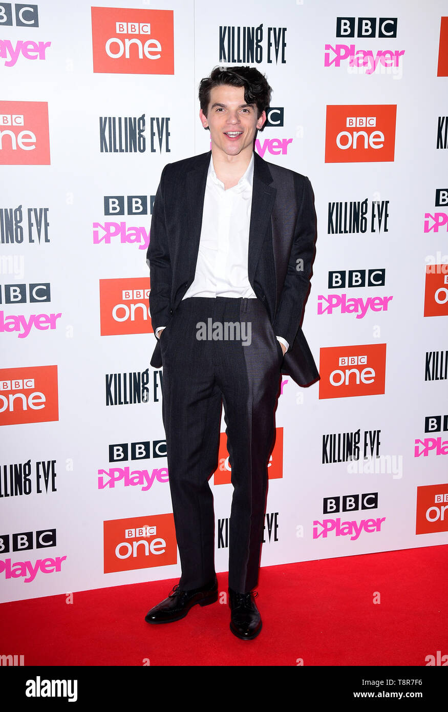 Edward Bluemel die Teilnahme an der Tötung Eve Saison 2 photocall an Curzon Soho, London statt. Stockfoto