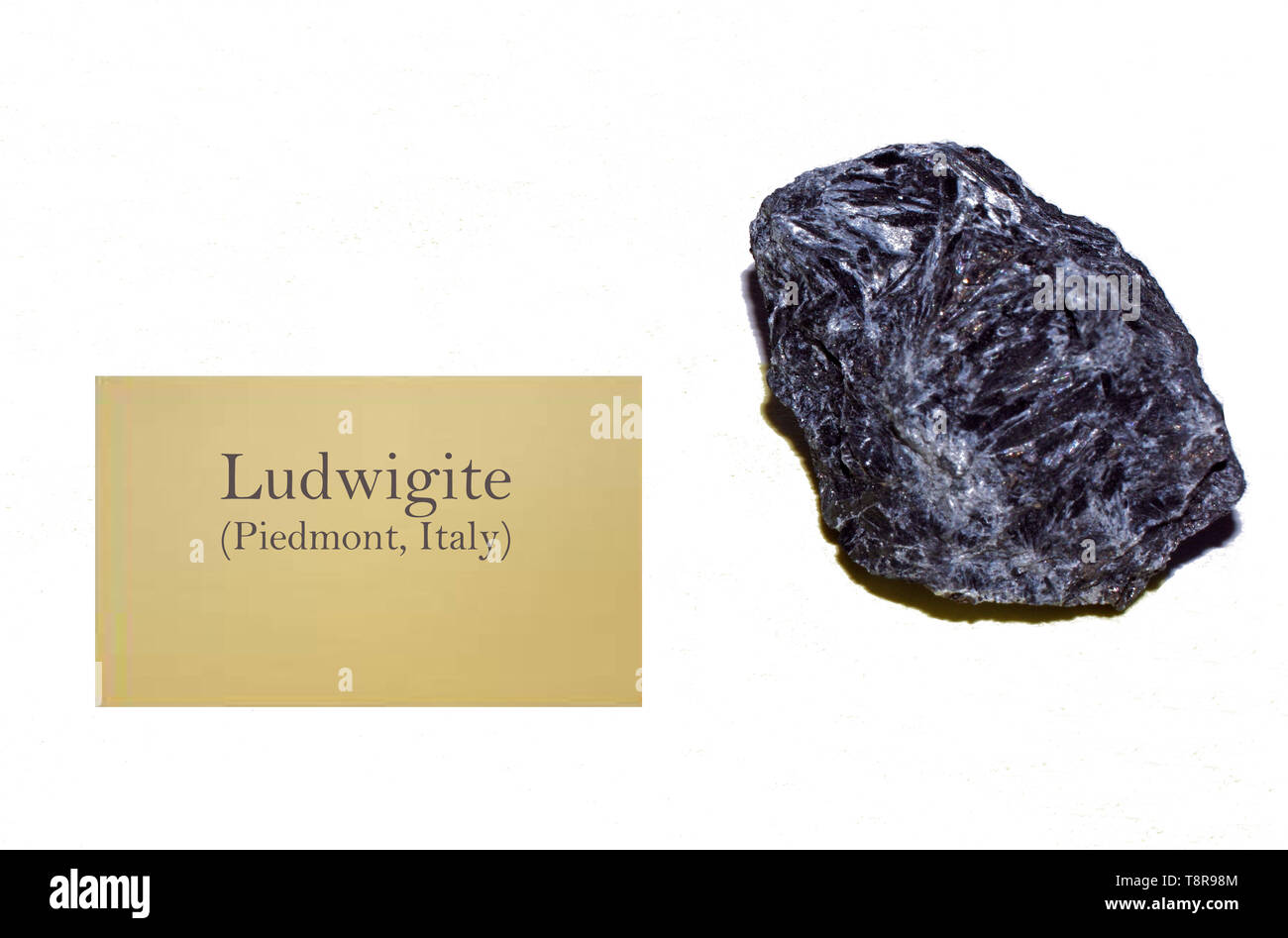Ludwigite Rock von Italien close-up Stockfoto