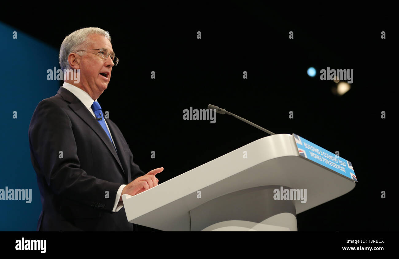 MICHAEL FALLON MP, 2017 Stockfoto