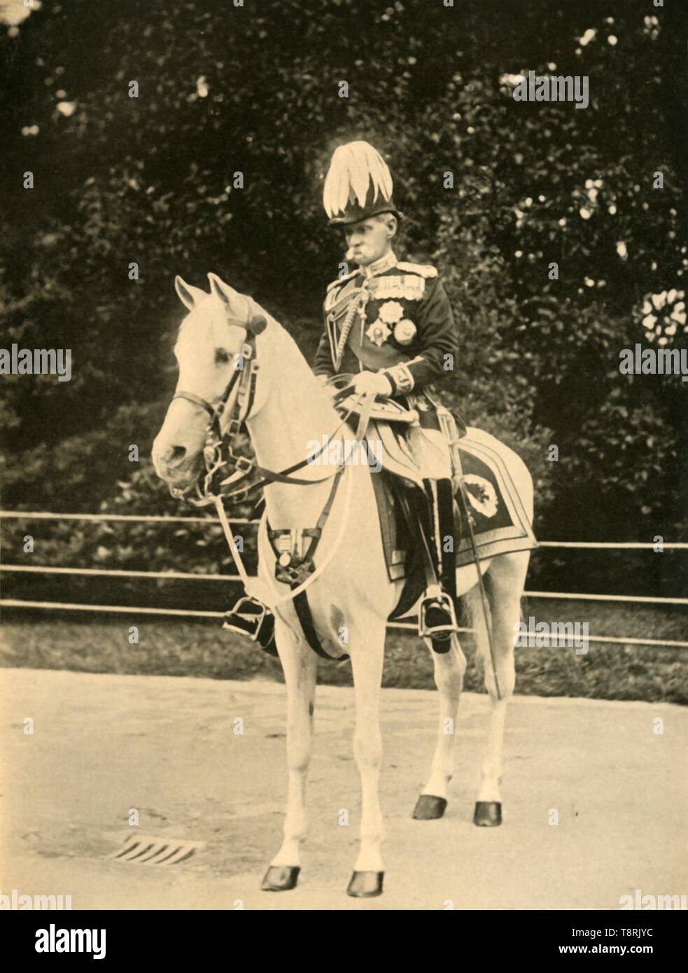 "Earl Roberts auf seinem weißen arabischen 'Vonolel'', c 1898, (1901). Schöpfer: Kanzler. Stockfoto