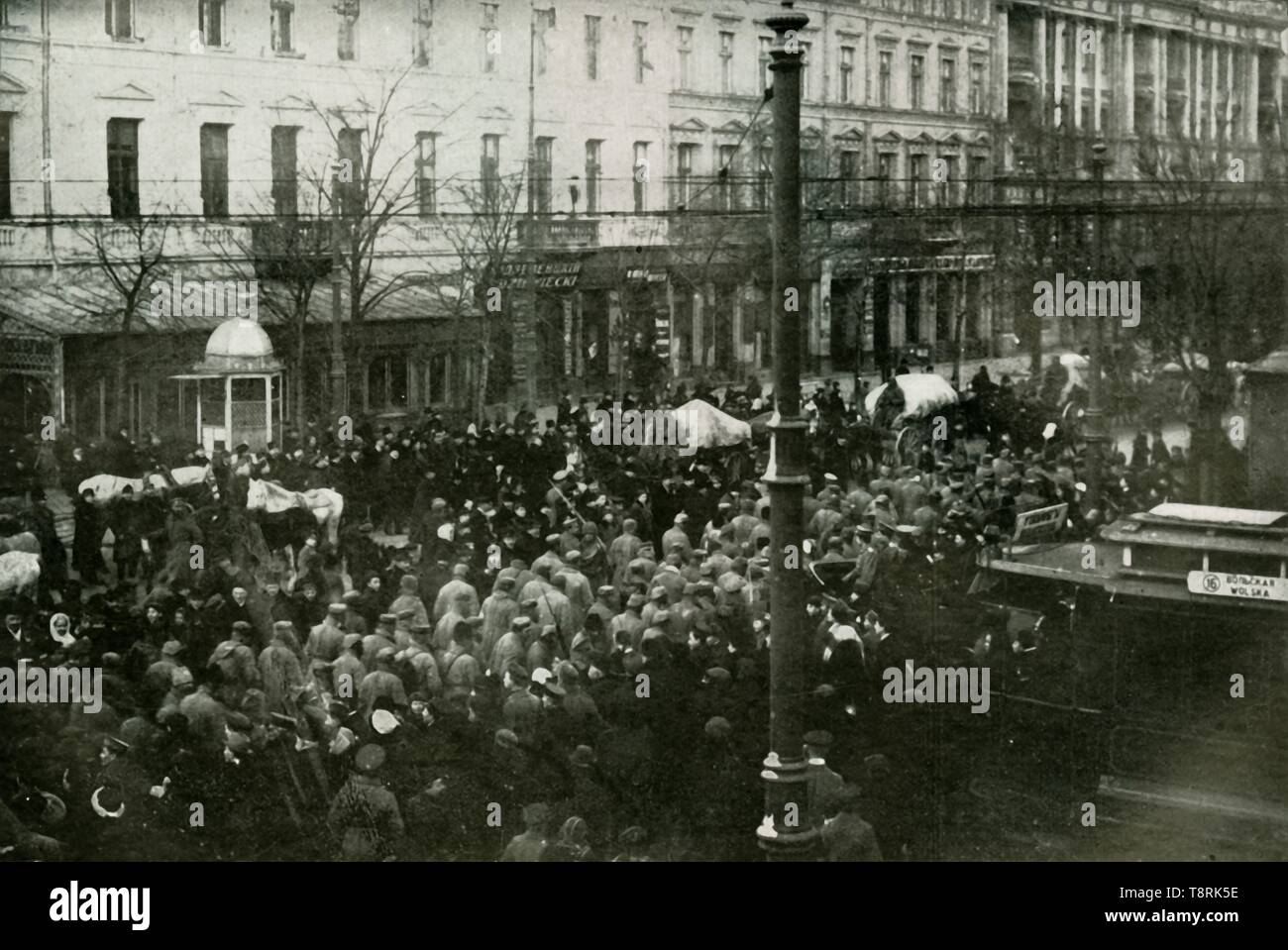 "Deutsche Kriegsgefangene in Warschau" (1919). Schöpfer: Unbekannt. Stockfoto