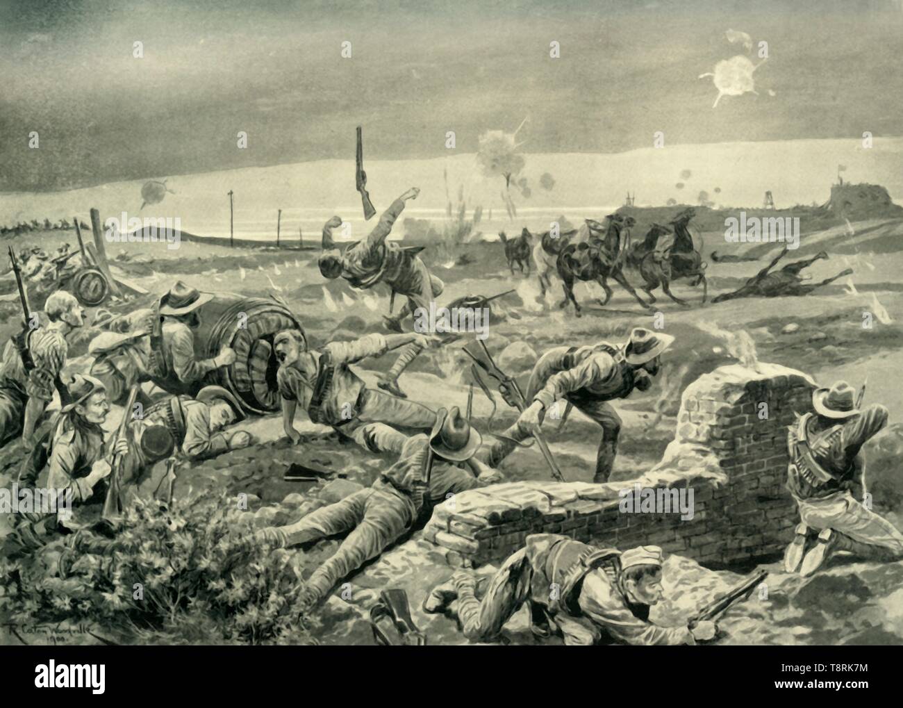 'Mafeking: Eloff der verzweifelten Angriff am Vorabend der Befreiung', (1901). Schöpfer: Unbekannt. Stockfoto