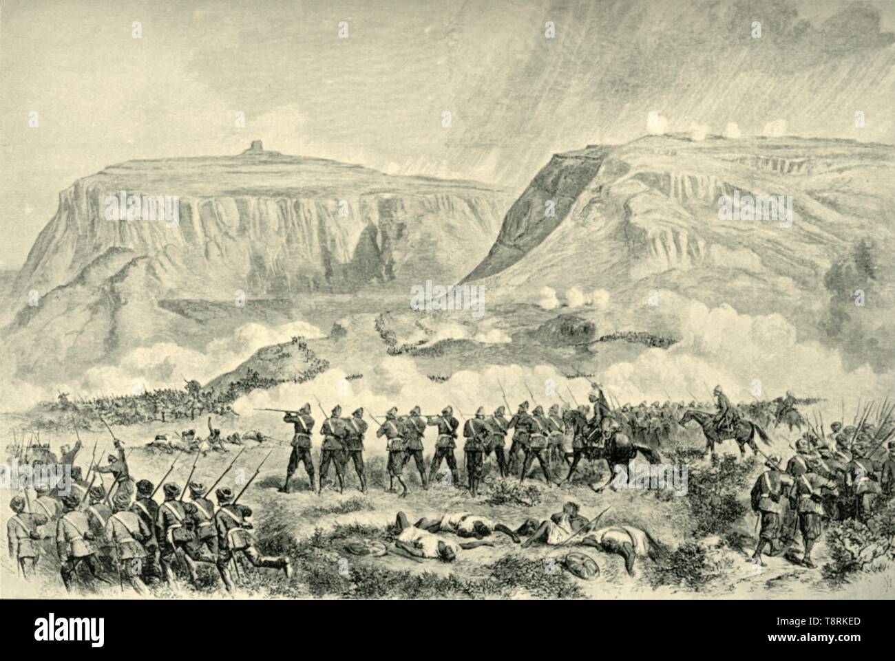 "Die abessinien Expedition: Die Schlacht von Arogee... am Karfreitag, 10. April 1868", (1901) Schöpfer: Unbekannt. Stockfoto