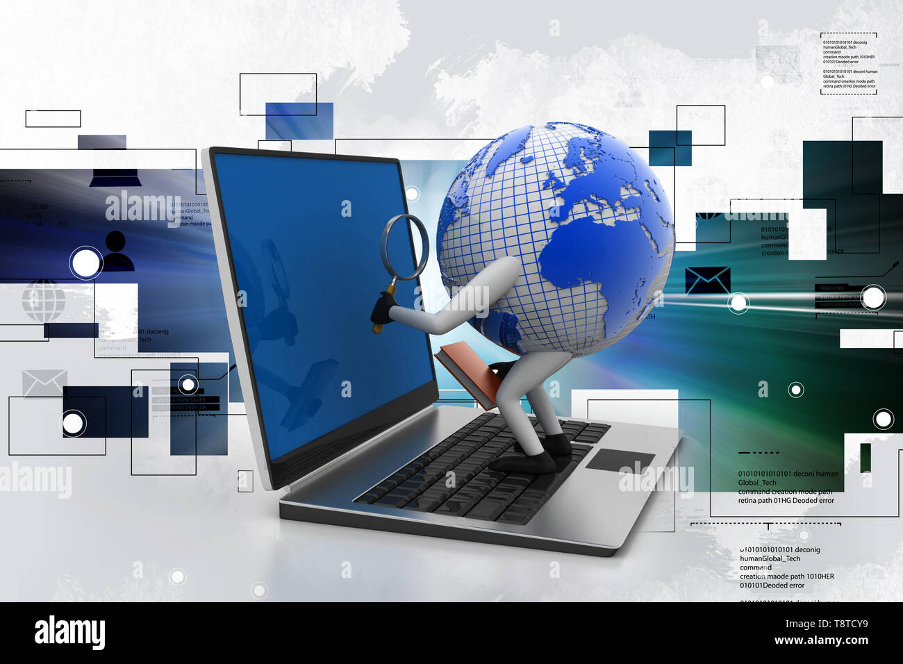 Global Analyse Stockfoto