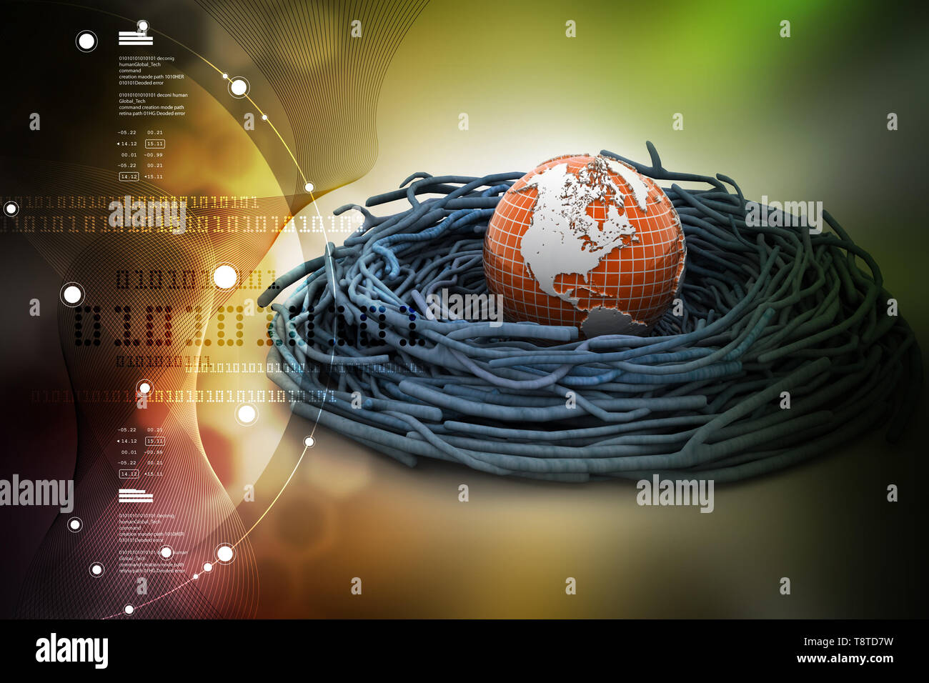 Internationale Investitionen und Global Finance. Stockfoto