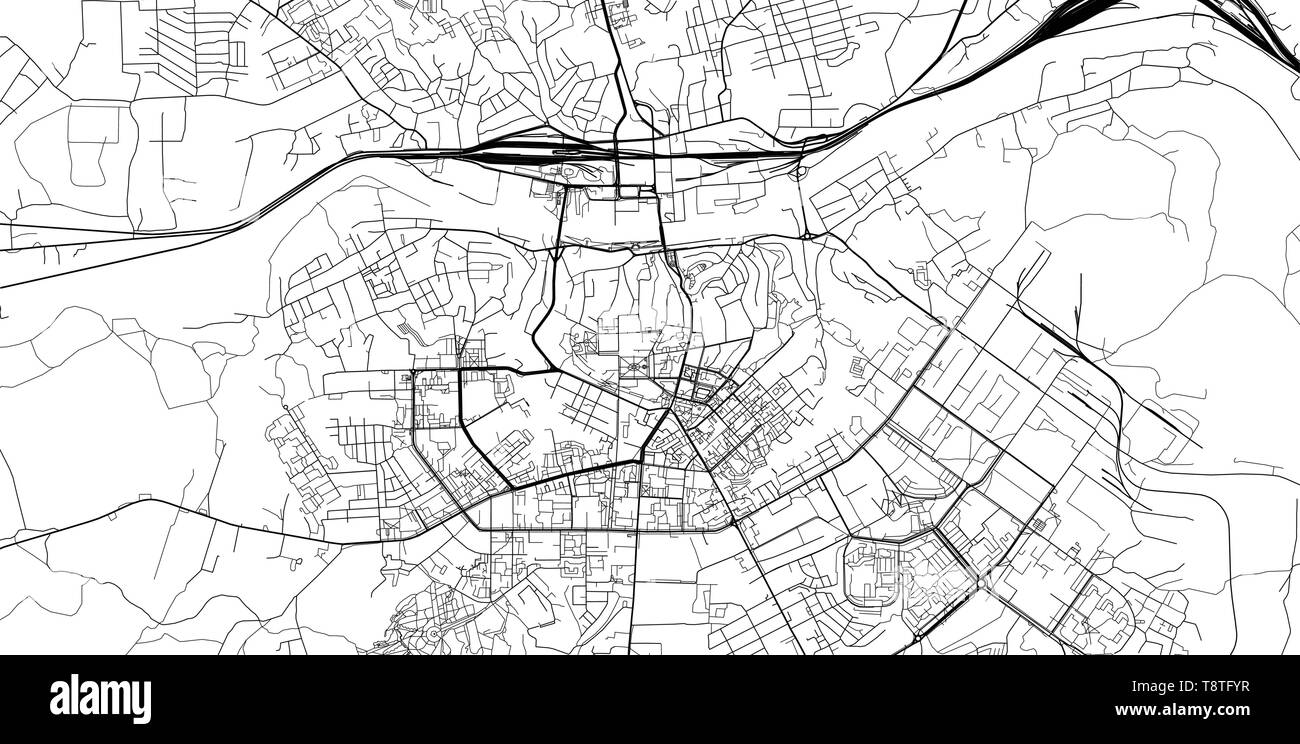 Urban vektor Stadtplan von Smolensk, Russland Stock Vektor
