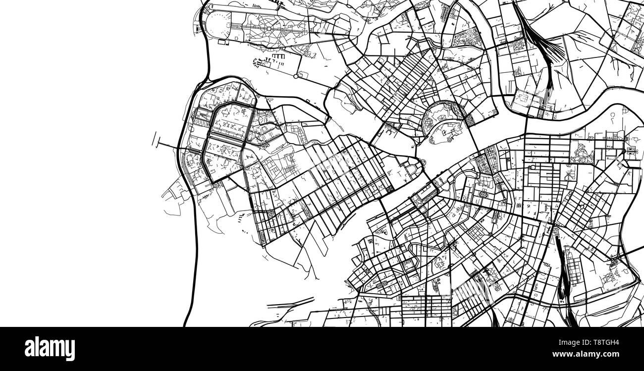 Urban vektor Stadtplan von St. Petersburg, Russland Stock Vektor