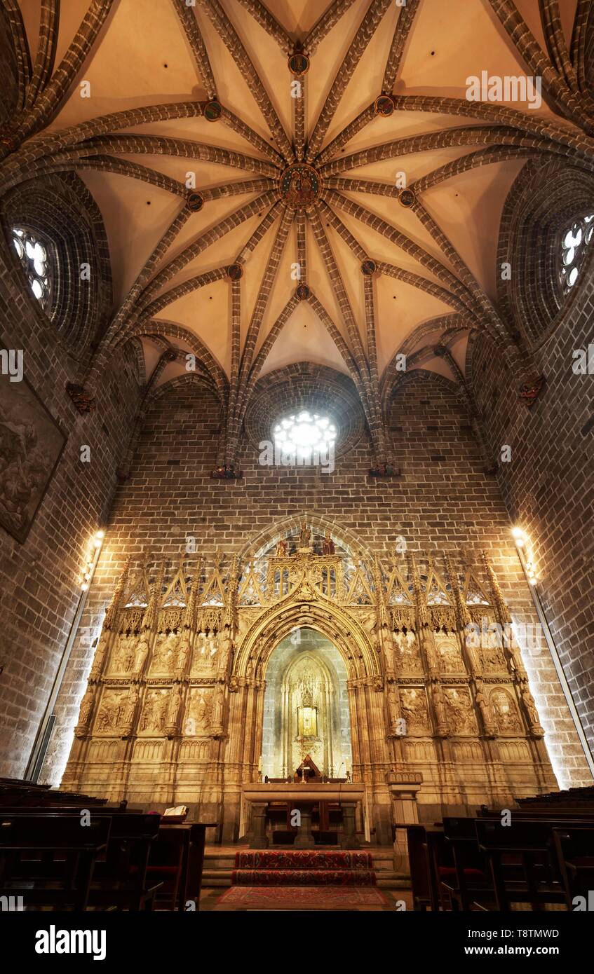 Kapelle des Heiligen Gral der Heilige Gral Kapelle, der Heilige Kelch, Capilla del Santo Caliz, die Kathedrale von Valencia, Valencia, Spanien Stockfoto
