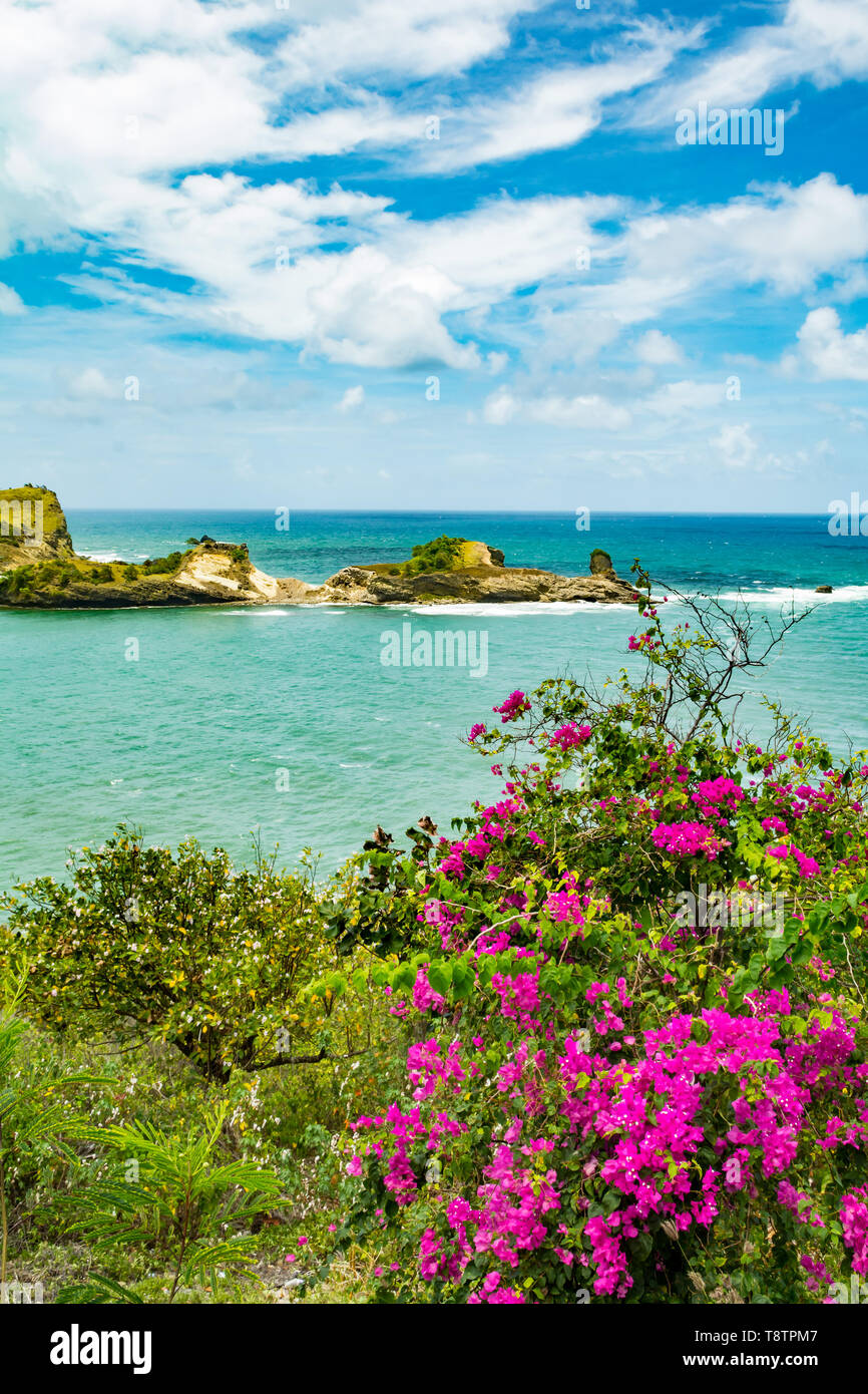 Dennery Blicken auf St. Lucia Stockfoto