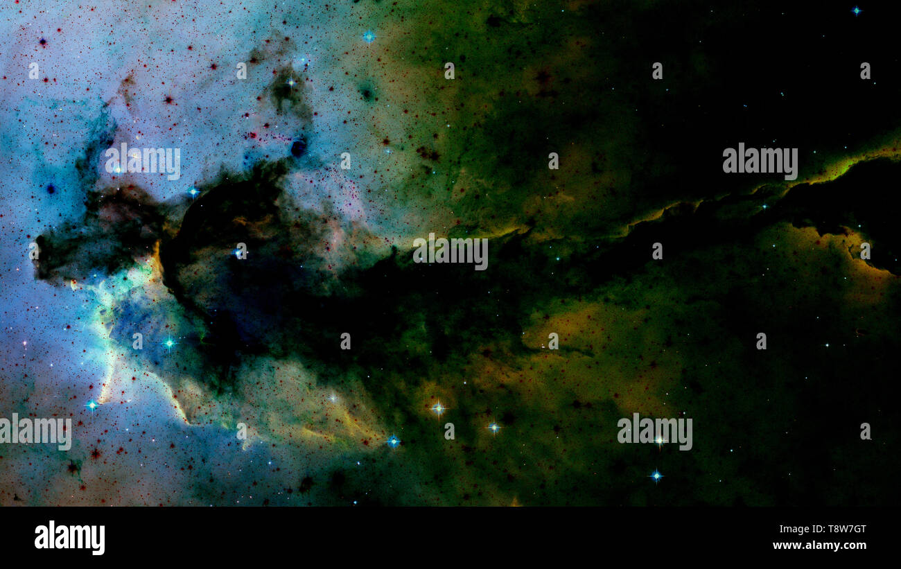 Milliarden von Galaxien im Universum. Abstrakten raum Hintergrund. Elemente dieses Bild von der NASA eingerichtet Stockfoto