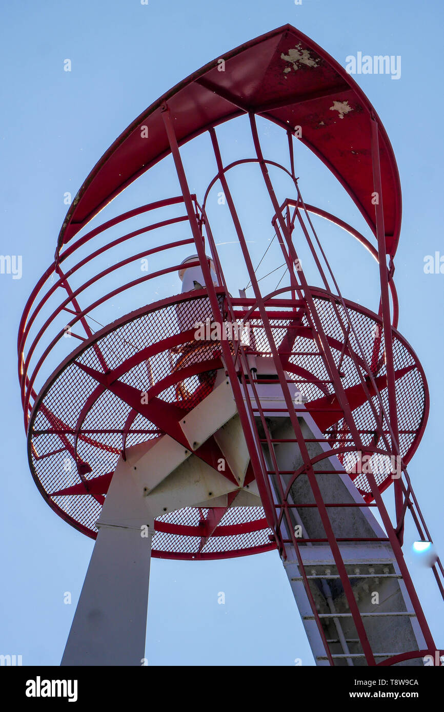 Semaphore, Le Crotois, Bucht der Somme, Hauts-de-France, Frankreich Stockfoto