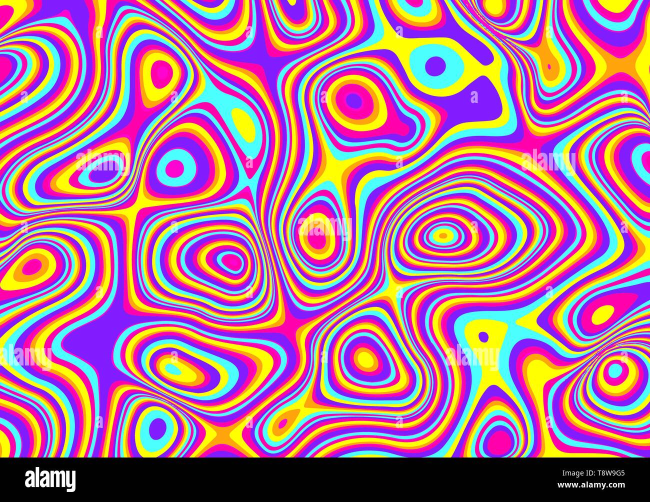 Holographische Galaxy. Marmor Muster. Einhorn space Swirl Hintergrund. Vector Illustration. Stock Vektor