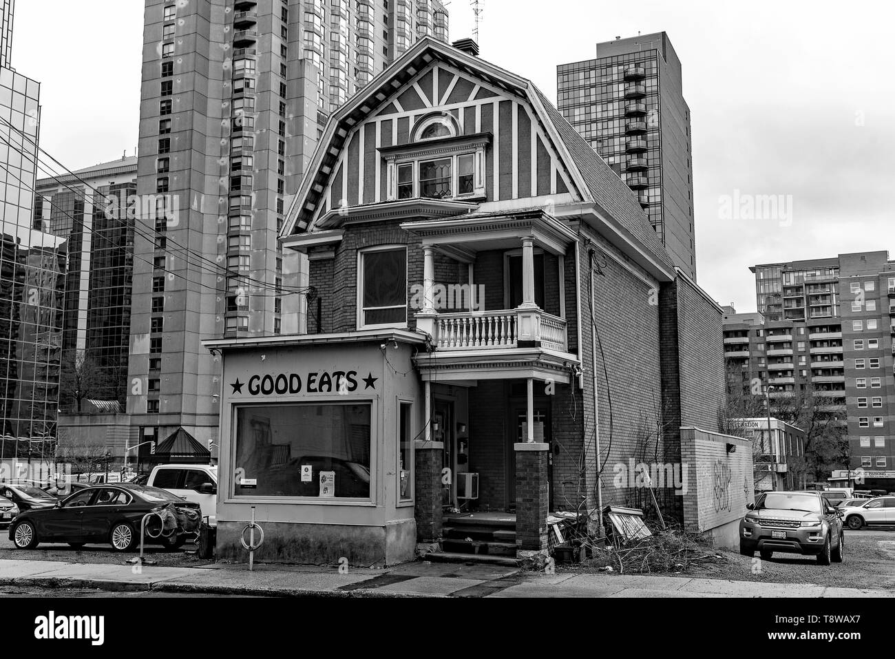 Restaurant & Haus - Ottawa Stockfoto