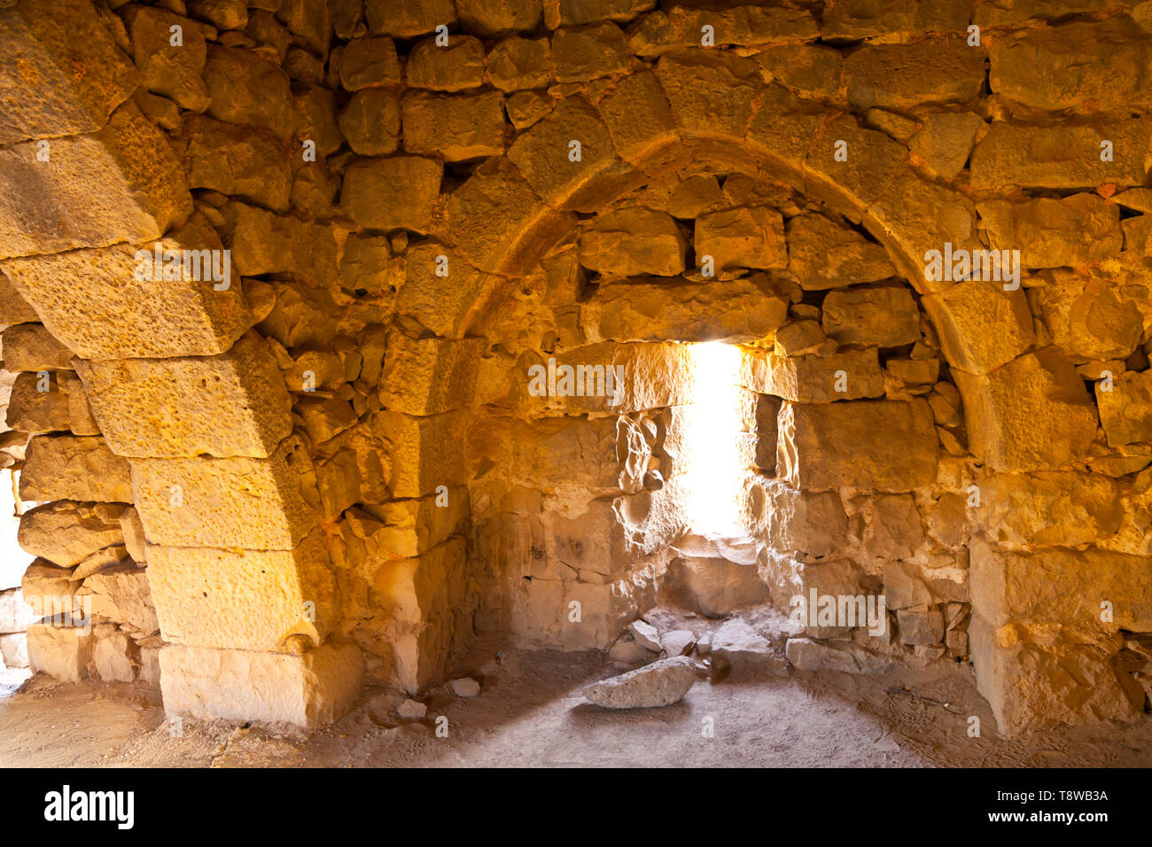 Castillo del Desierto Al-Azraq. Jordanien, Oriente Medio Stockfoto