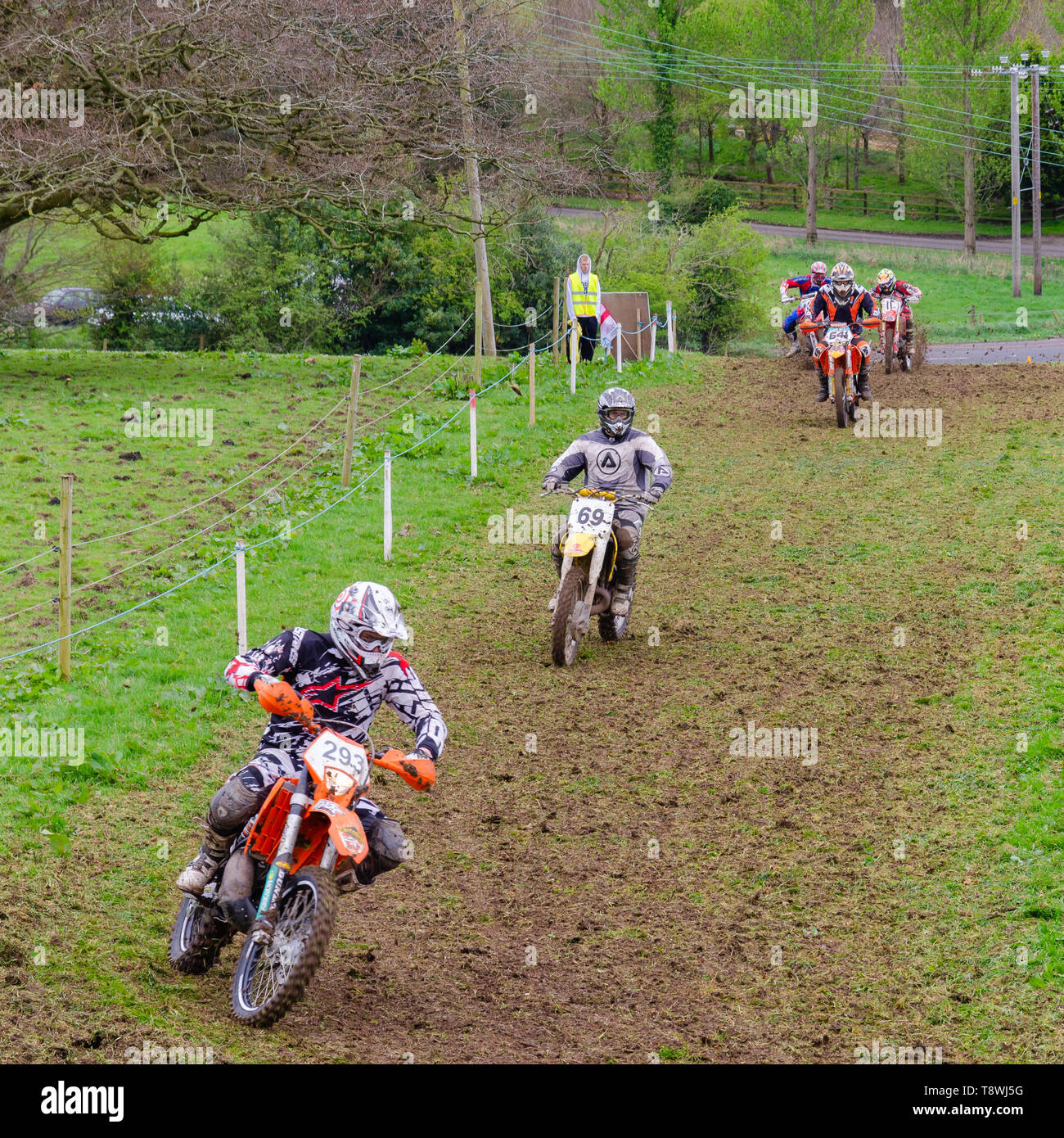 Dalway Bawn Motocross, Moto-X, Event, 16. April 2011, Carrickfergus, County Antrim, Großbritannien Stockfoto