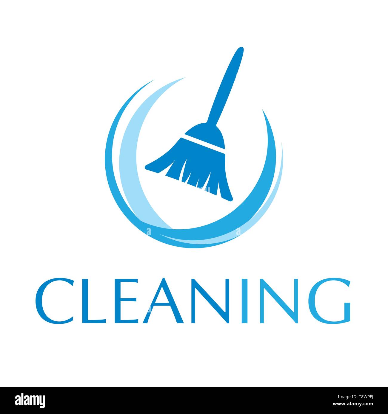 Vektor Logo der Reinigung Stock Vektor