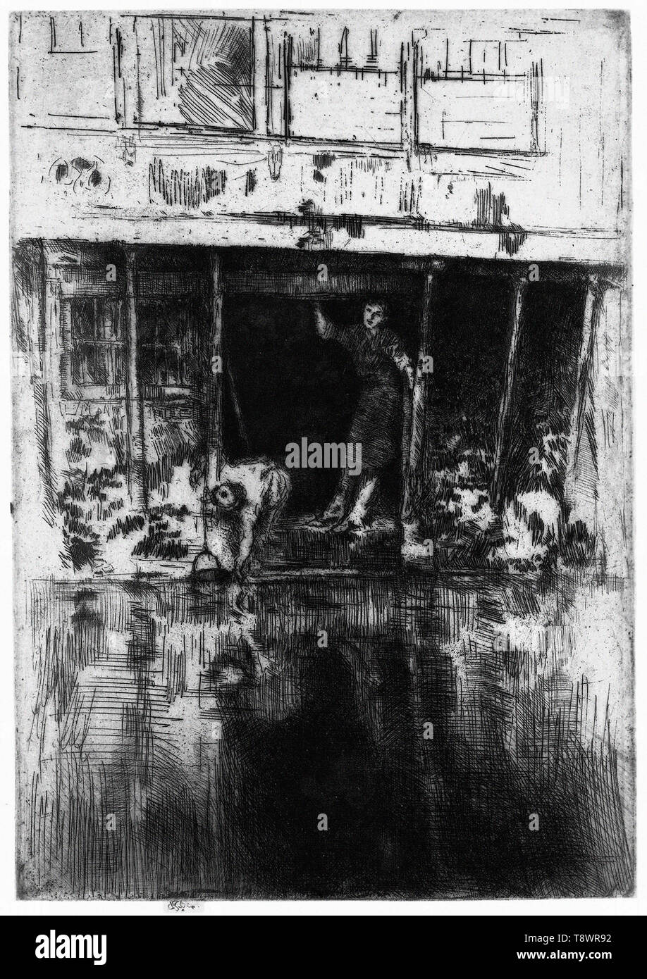James Abbott Mcneill Whistler - Pierrot 1889 Stockfoto