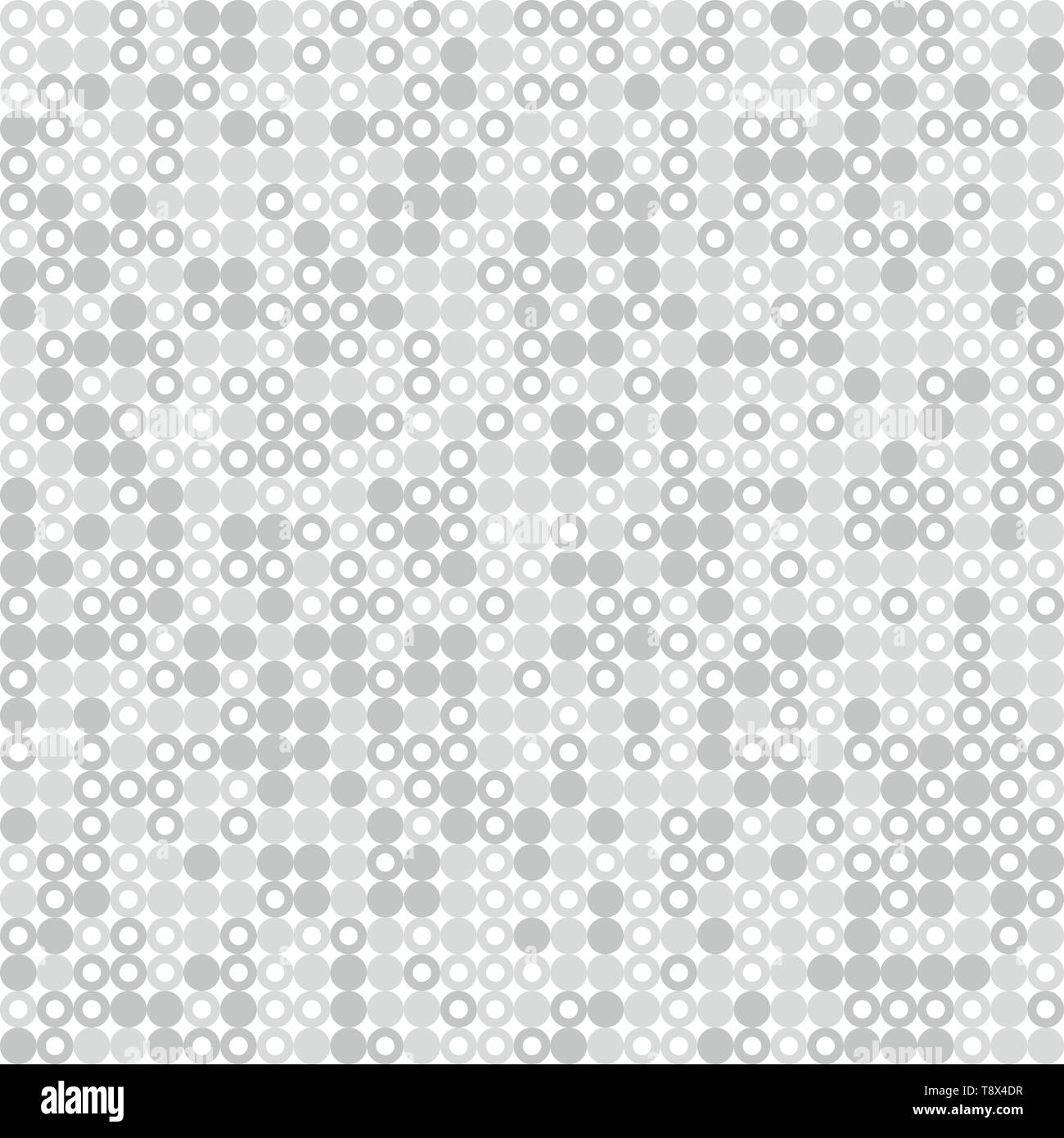 Abstrakte grauen und weißen Kreis Muster deko Hintergrund. Sie Hintergrund, ad, Poster, Artwork verwenden können. Abbildung: Vector EPS 10. Stock Vektor