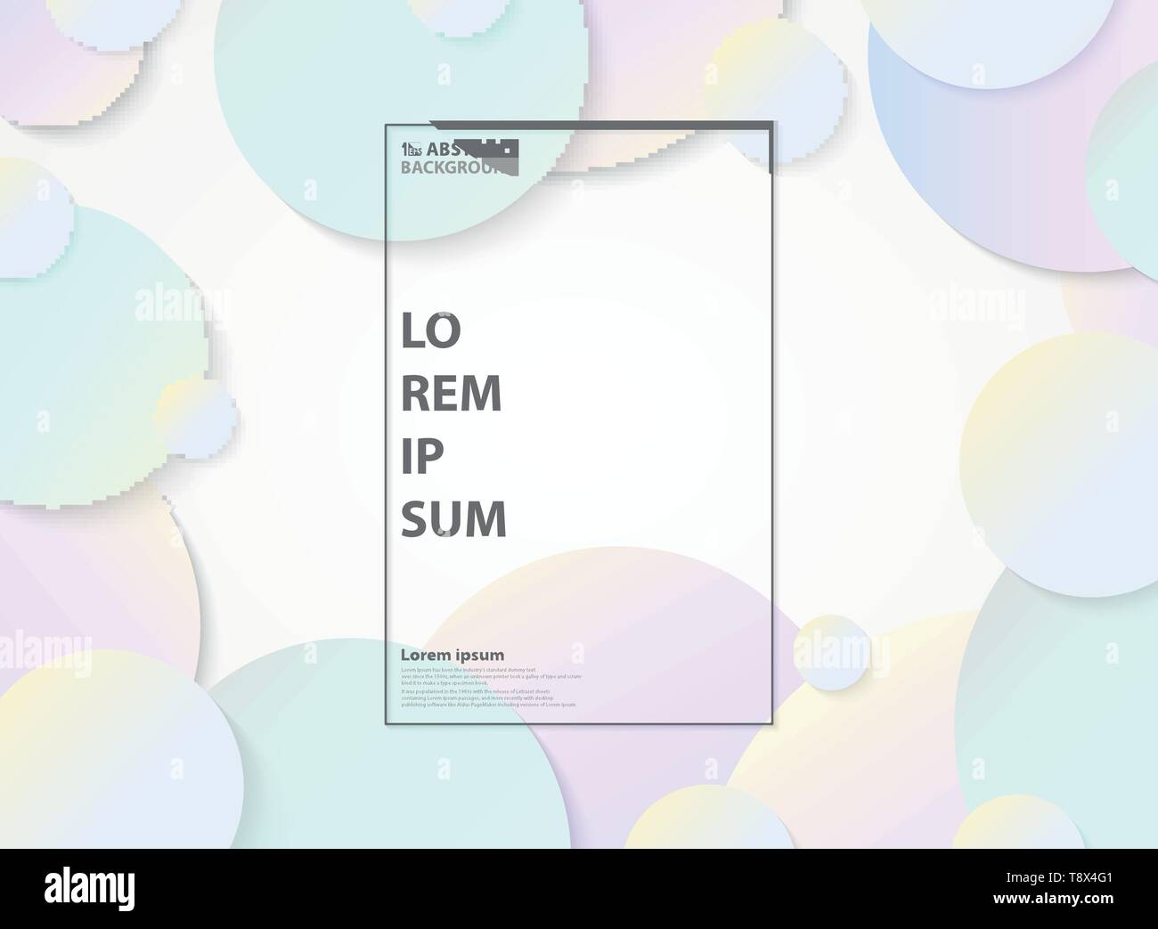 Abstrakte weichen bunten Kreis Muster Shape Design Dekoration Hintergrund. Sie können für Ad, Poster, Artwork, Webseite, Grafik Design, Buch verwenden. Stock Vektor