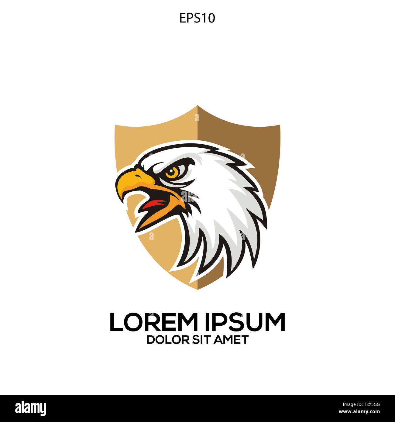 Kopf eagle Mascot-Vektor Stockfoto