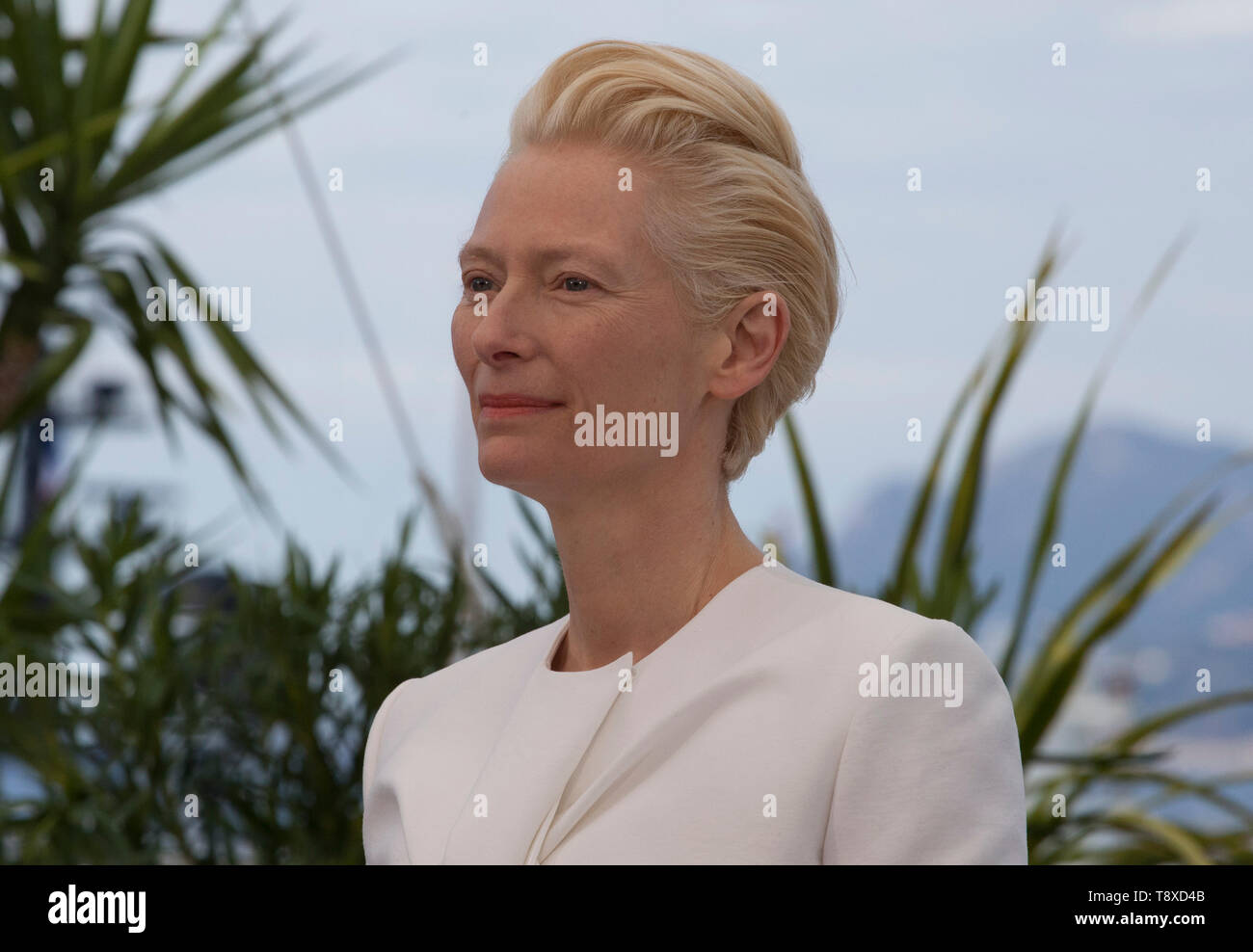 Cannes, Frankreich. 15 Mai, 2019. Cannes, Frankreich. 15 Mai, 2019. Schauspielerin Tilda Swinton am Toten nicht Film foto Anruf sterben auf dem 72 Cannes Film Festival, Mittwoch, 15. Mai 2019, Cannes, Frankreich. Foto: Doreen Kennedy/Alamy leben Nachrichten Stockfoto