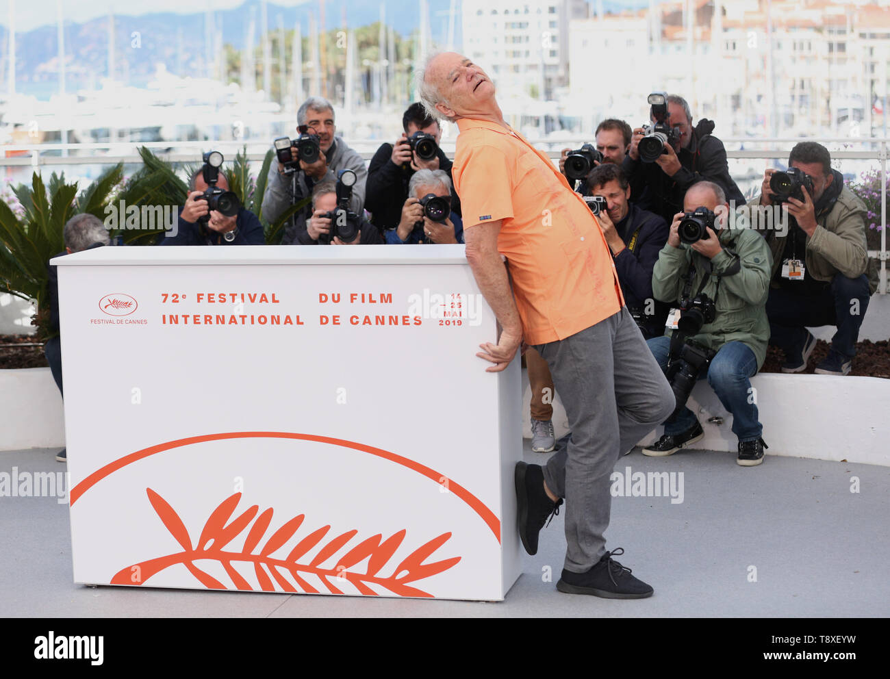 Cannes, Frankreich. 15 Mai, 2019. Schauspieler Bill Murray Posen für Fotos während des 72. Filmfestival in Cannes Cannes, Frankreich, 15. Mai 2019. Die 72. Filmfestspielen von Cannes wird hier vom 14. bis 25 Mai statt. Credit: Gao Jing/Xinhua/Alamy leben Nachrichten Stockfoto