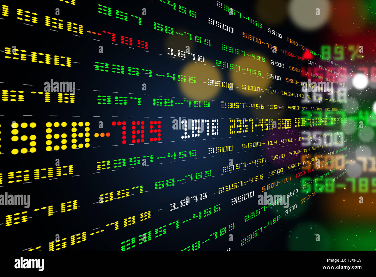 Börse Grafik Analyse Stockfoto