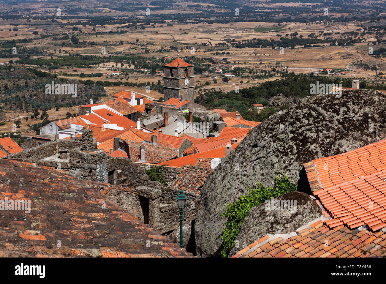 Monsanto Dorf in Idanha-a-Nova, Portugal Stockfoto