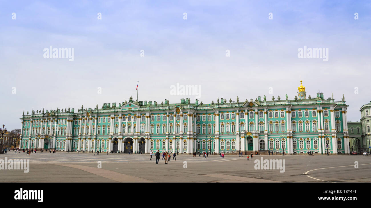 Die Eremitage, eines der größten und bedeutendsten Kunst- und historischen Museen in Russland Stockfoto