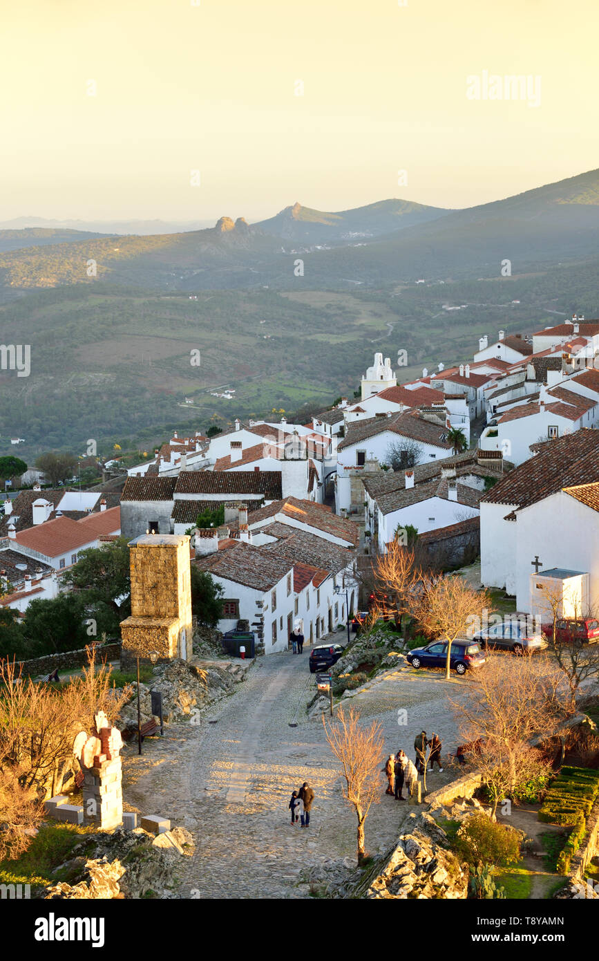Im 9. Jahrhundert Dorf Marvão mit arabischen Ursprungs. Portugal Stockfoto