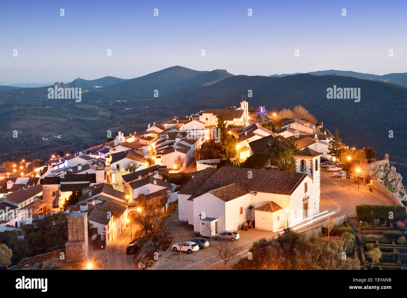 Im 9. Jahrhundert Dorf Marvão mit arabischen Ursprungs. Portugal Stockfoto