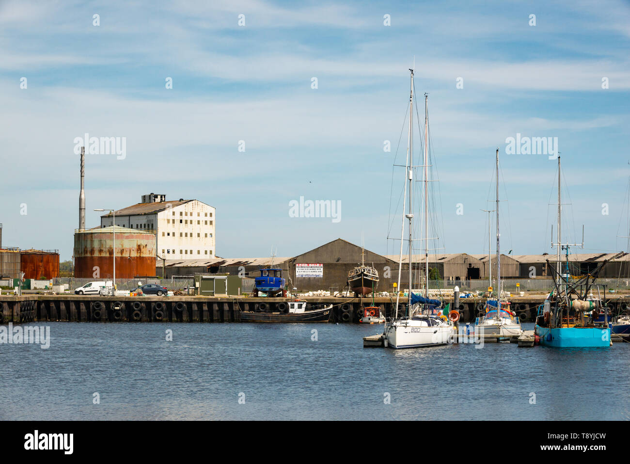 Fischereihafen in Irland Stockfoto
