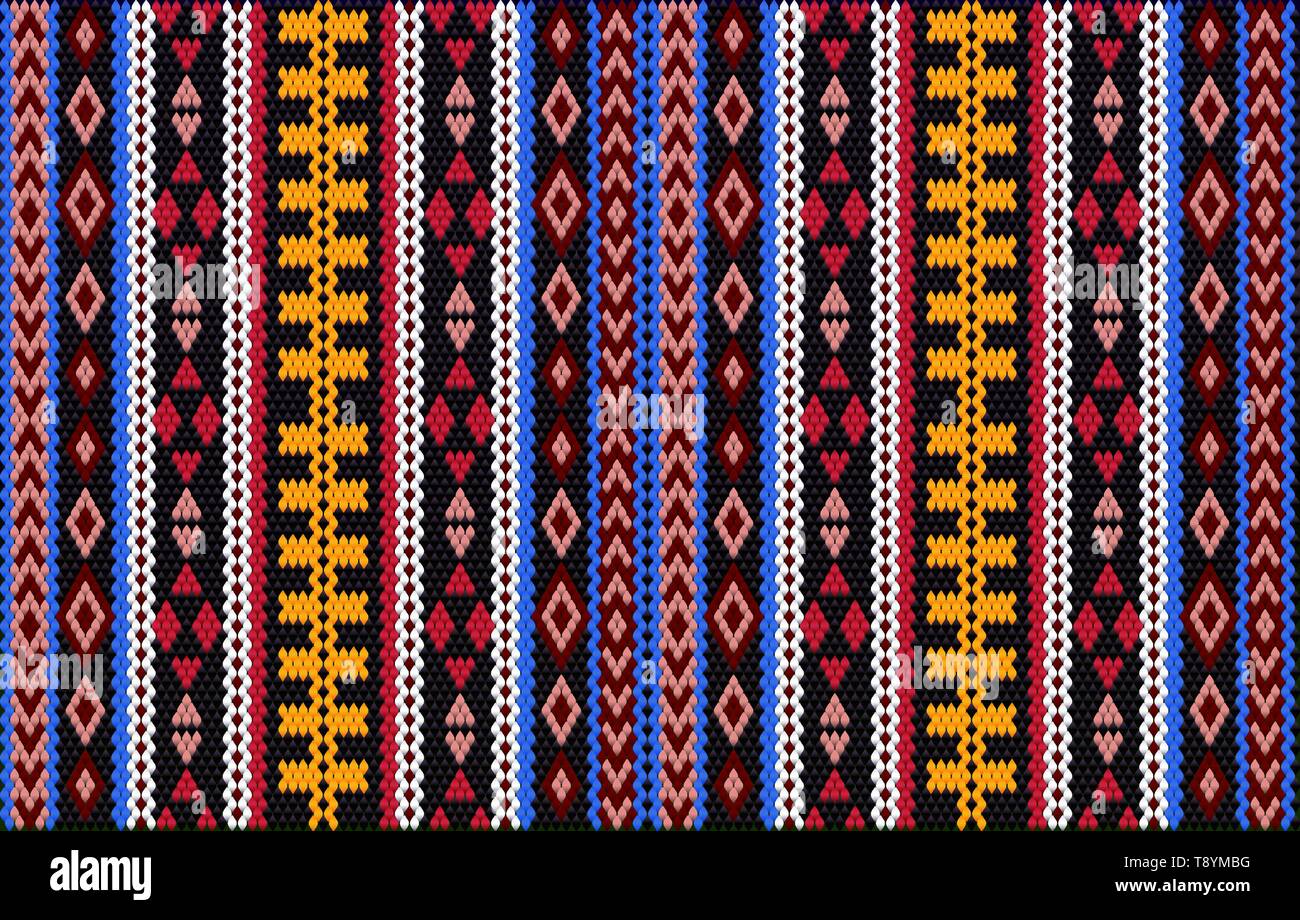 Die traditionelle Ornament der Bewohner des Ostens und der Arabischen Welt, in der die reichen Farben viel Glück und Wohlstand anzuziehen. Stock Vektor