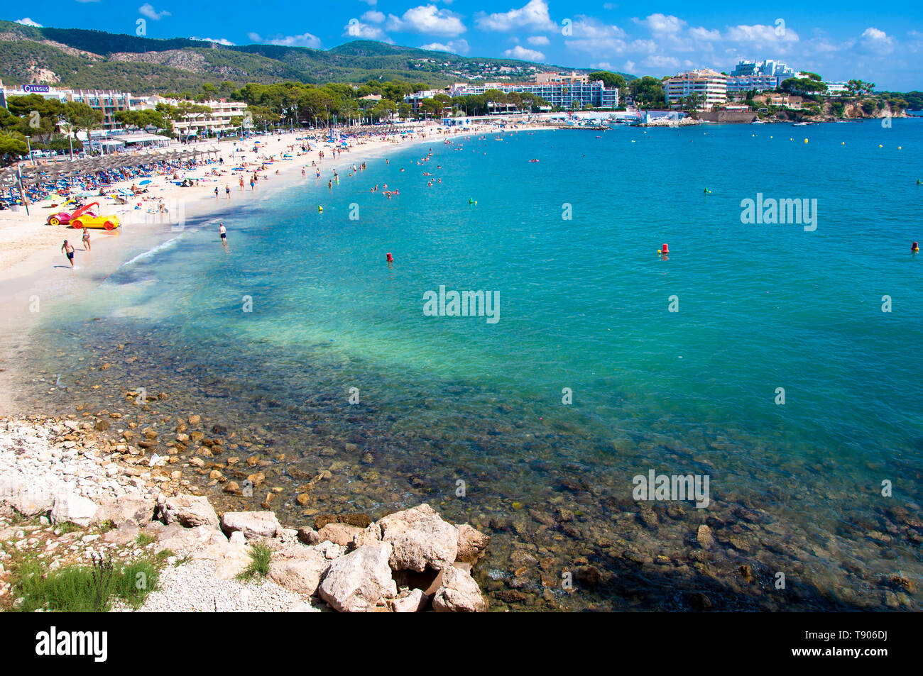 Playa Es Carregador Mallorca, Mallorca, Spanien Stockfoto