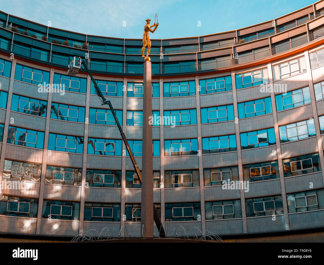 Television Centre in Shepherd's Bush Früher die Heimat der BBC-Fernsehen seit 1959 ist nun ein Wohnen und Freizeit Entwicklung Stockfoto