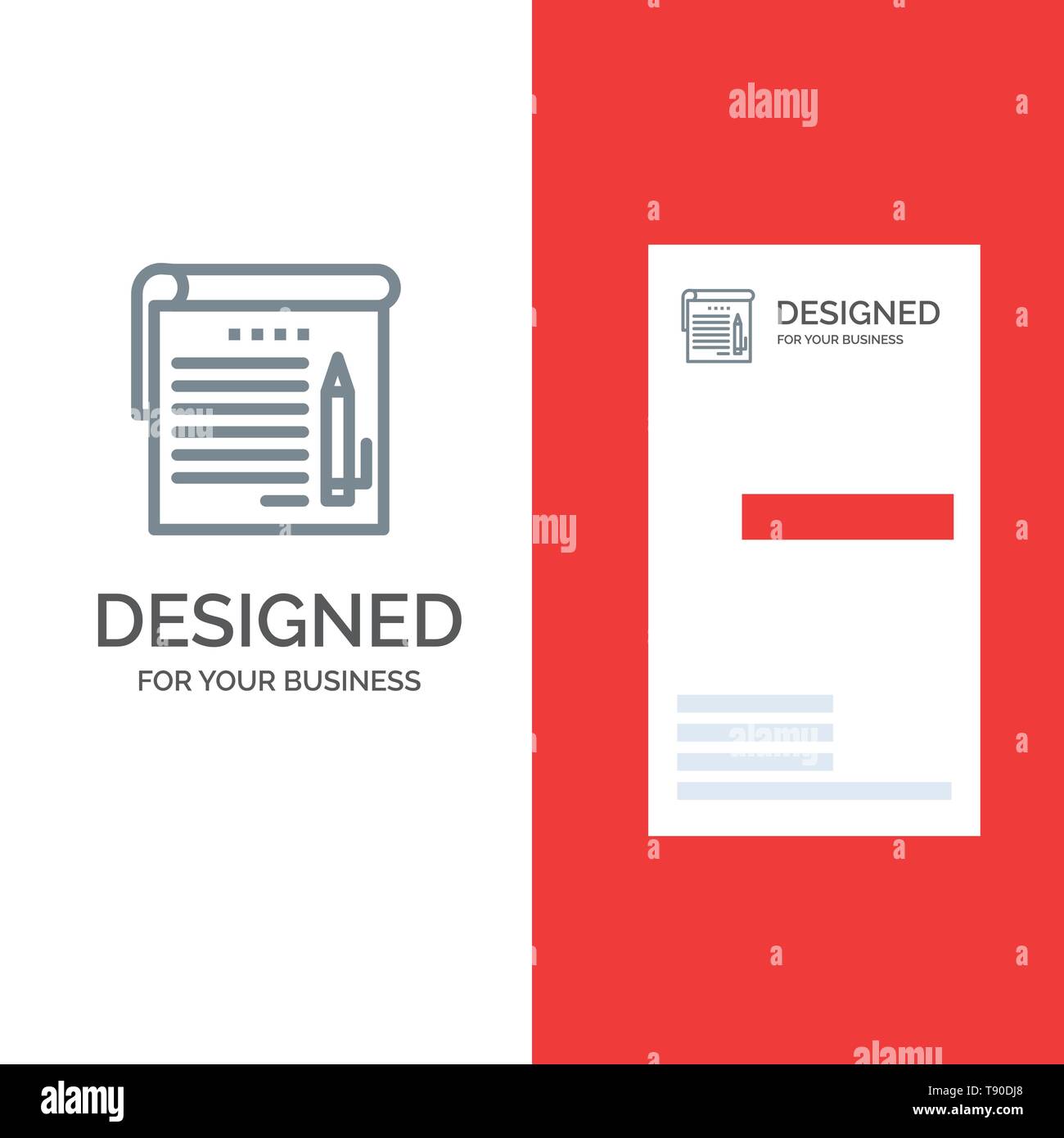 Student, Notizen, Notiz, Bildung Grau Logo Design und Business For Student Information Card Template